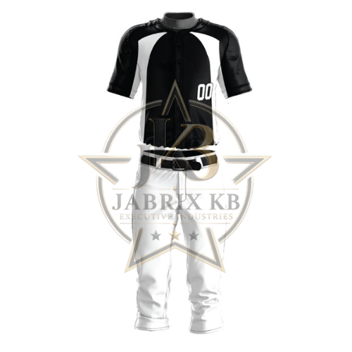 Black & White Baseball Uniform Set | Custom Jersey #2