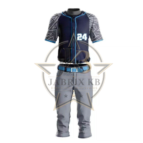 Navy & Grey Baseball Uniform Set | Custom Jersey & Pants