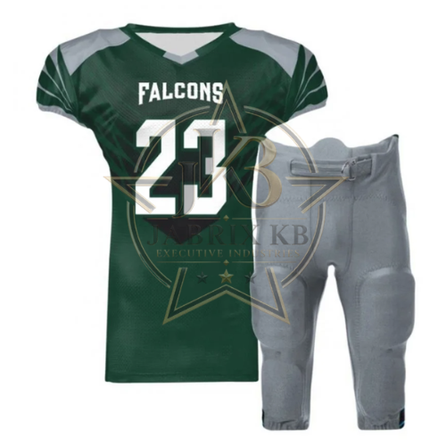 Custom Green & White Football Uniform Set – Jersey & Pants