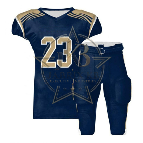 Navy & Gold Football Uniform Set | Custom Jersey & Pants