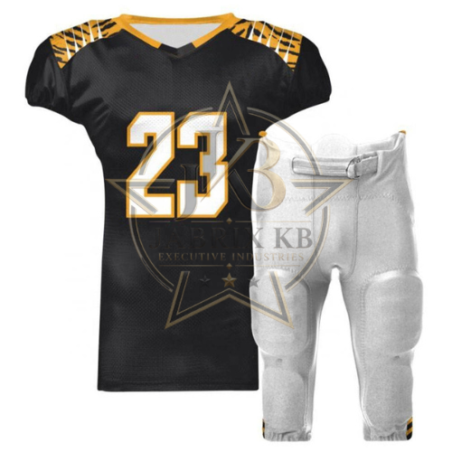 Black & Gold Football Uniform Set | Custom Jersey & Pants