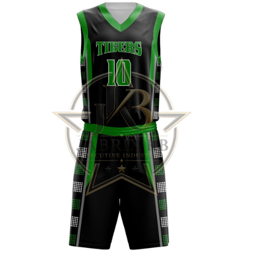 Black & Green Basketball Uniform Set | Custom Jersey