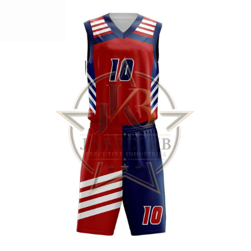 Red & Navy Basketball Uniform Set | Custom Jersey & Shorts